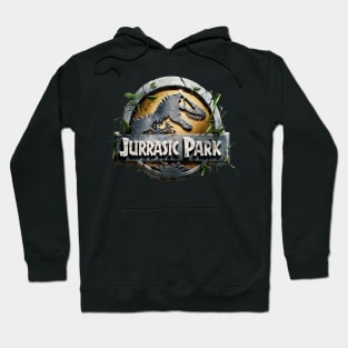 Jurrasic Park logo engraved in stone Hoodie